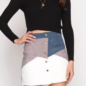 COLOR BLOCK SKIRT